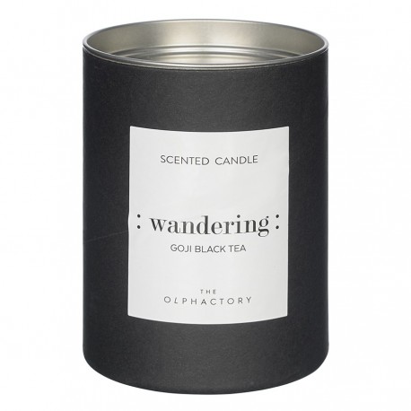 Свеча ароматическая the olphactory, wandering black, goji black tea (новая), 40 ч