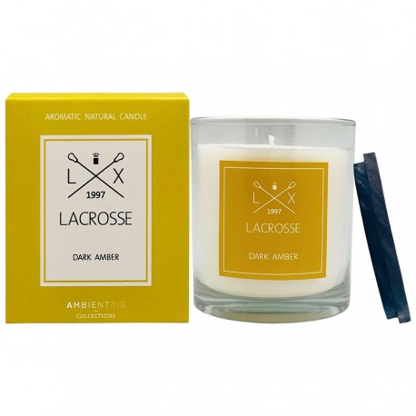 Свеча ароматическая lacrosse, dark amber, 60 ч