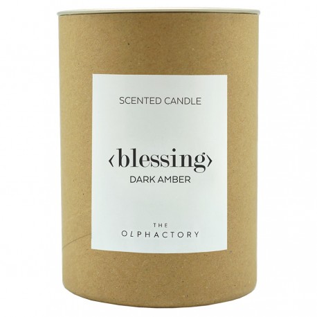 Свеча ароматическая the olphactory, blessing, dark amber, 40 ч