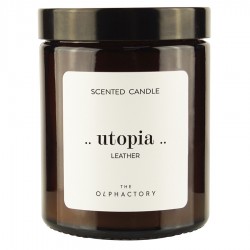 Свеча ароматическая the olphactory, utopia, leather, 30 ч
