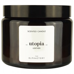 Свеча ароматическая the olphactory, utopia, leather, 60 ч
