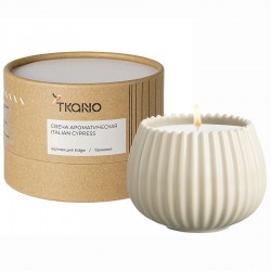 Свеча ароматическая italian cypress из коллекции edge, бежевый, 30 ч