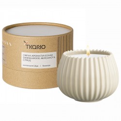 Свеча ароматическая sandalwood, bergamot & citrus из коллекции edge, бежевый, 30 ч