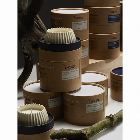 Свеча ароматическая sandalwood, bergamot & citrus из коллекции edge, бежевый, 30 ч