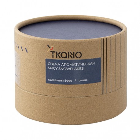 Свеча ароматическая spicy snowflakes из коллекции edge, синий, 30 ч