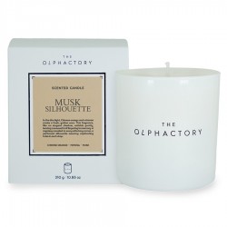 Свеча ароматическая the olphactory, white insignia, musk silhouette, 60 ч