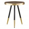 Столик hedda, D40 см, черный/матовое золото