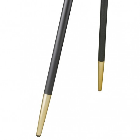 Столик hedda, D40 см, черный/матовое золото