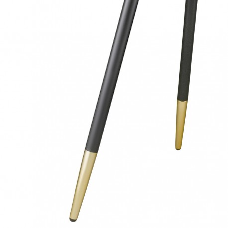 Столик hedda, D55 см, черный/матовое золото