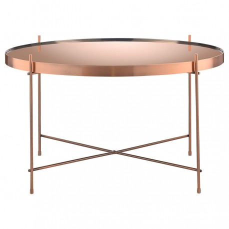 Столик josen, D64 см, розовый/медный