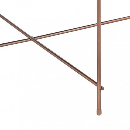 Столик josen, D85 см, розовый/медный