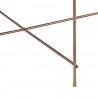 Столик josen, D85 см, розовый/медный