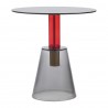 Столик кофейный amalie, D50 см, серый/красный