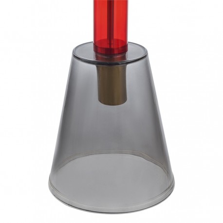 Столик кофейный amalie, D50 см, серый/красный