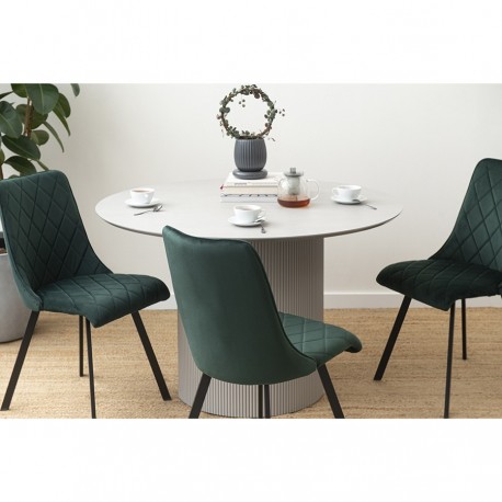 Стол обеденный ellie, D120 см, серый