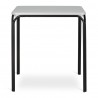 Стол обеденный ror, 70х70 см, черный/серый