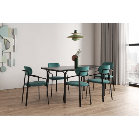 Стол обеденный ror, 85х120 см, черный