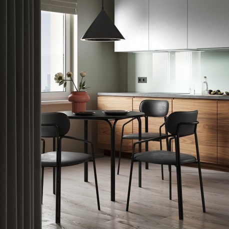 Стол обеденный ror, D90 см, черный