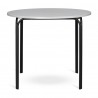 Стол обеденный ror, D90 см, черный/серый