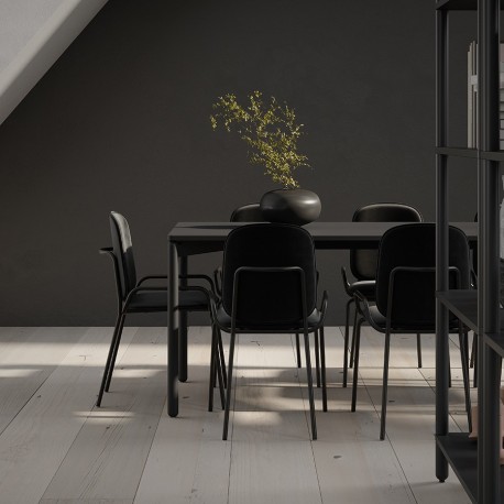 Стол обеденный saga, 75х120 см, темно-серый