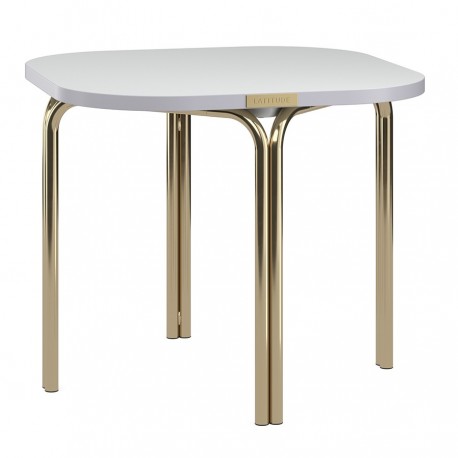 Столик кофейный ror, 50х50 см, латунь/серый