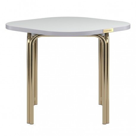 Столик кофейный ror, 50х50 см, латунь/серый