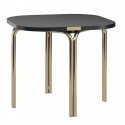 Столик кофейный ror, 50х50 см, латунь/черный