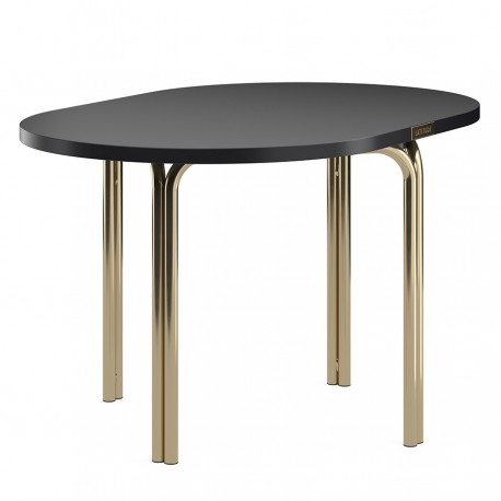 Столик кофейный ror, 75х50 см, латунь/черный