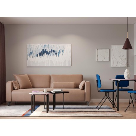 Столик кофейный ror, 75х50 см, черный