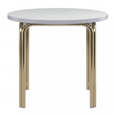 Столик кофейный ror, D50 см, латунь/серый