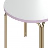 Столик кофейный ror, D50 см, латунь/серый/розовый