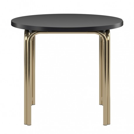 Столик кофейный ror, D50 см, латунь/черный