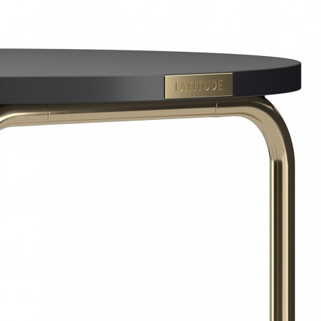 Столик кофейный ror, D50 см, латунь/черный