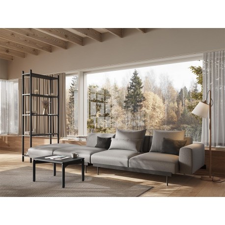 Столик кофейный saga, 50х70 см, темно-серый