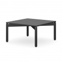 Столик кофейный saga, 75х75 см, темно-серый