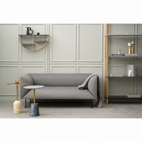 Столик кофейный gryd, D40 см, золотистый