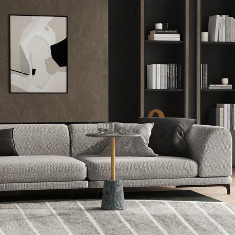 Столик кофейный gryd, D40 см, серый