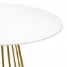 Стол обеденный tyra, D110 см, белый/золотой