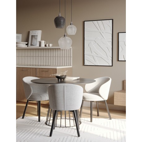 Стол обеденный tyra, D110 см, черный