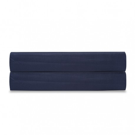 Простыня из сатина темно-синего цвета из коллекции essential, 180х270 см