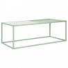 Столик журнальный mayen, 110х50 см, белый/зеленый