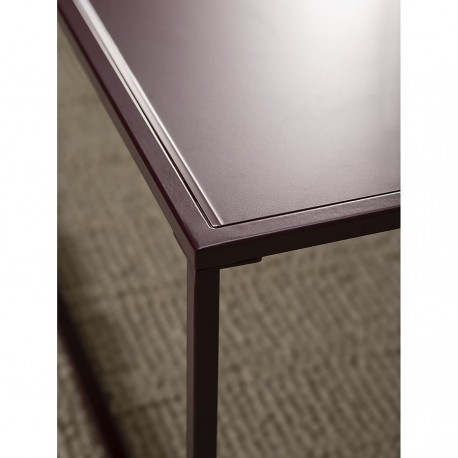 Столик журнальный mayen, 110х50 см, белый/сливовый