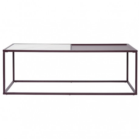 Столик журнальный mayen, 110х50 см, белый/сливовый