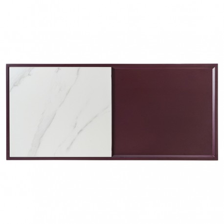 Столик журнальный mayen, 110х50 см, белый/сливовый