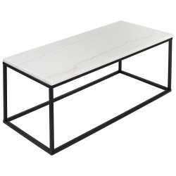Столик журнальный mayen, 90х40 см, белый/черный