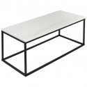Столик журнальный mayen, 90х40 см, белый/черный