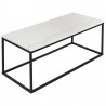 Столик журнальный mayen, 90х40 см, белый/черный
