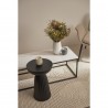 Столик журнальный mayen, 90х40 см, белый/черный