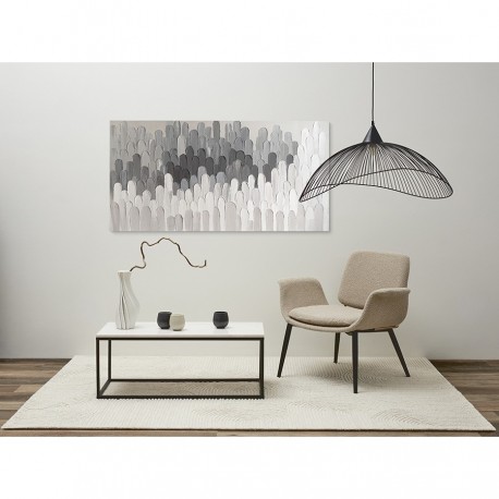 Столик журнальный mayen, 90х40 см, белый/черный