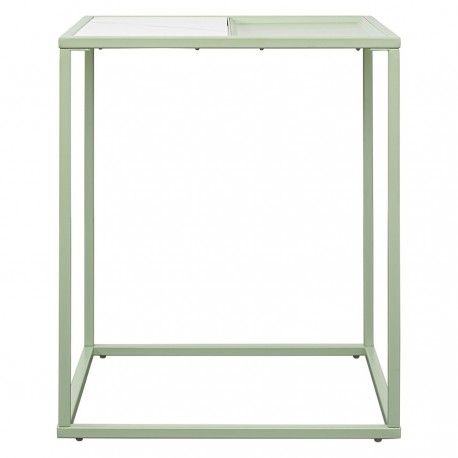 Столик кофейный mayen, 45х45 см, белый/зеленый